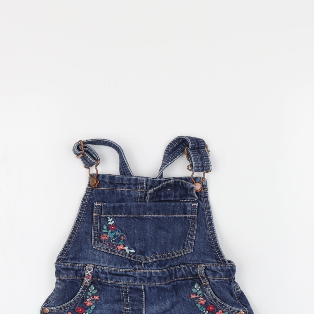 George Girls Blue   Dungaree One-Piece Size 3-4 Years