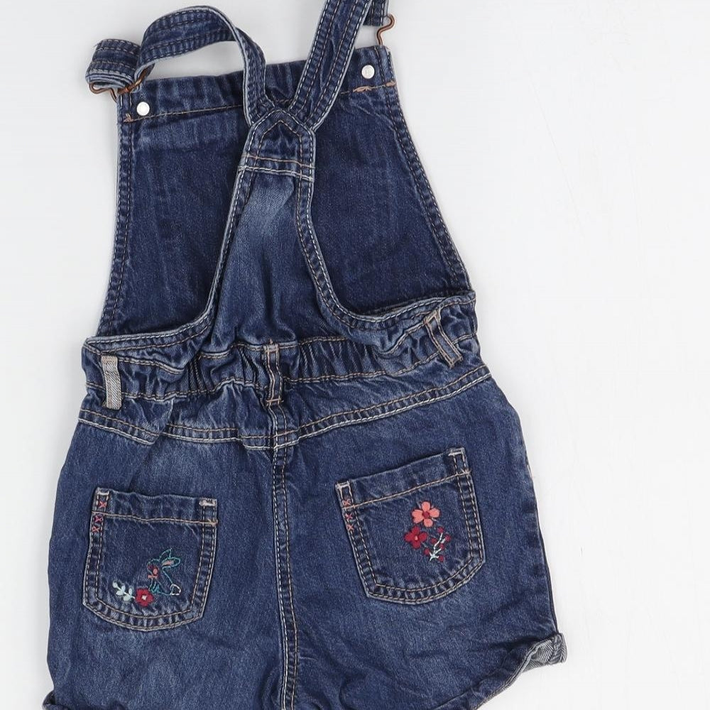 George Girls Blue   Dungaree One-Piece Size 3-4 Years