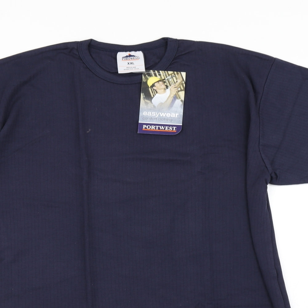 Portwest Mens Blue    T-Shirt Size 2XL