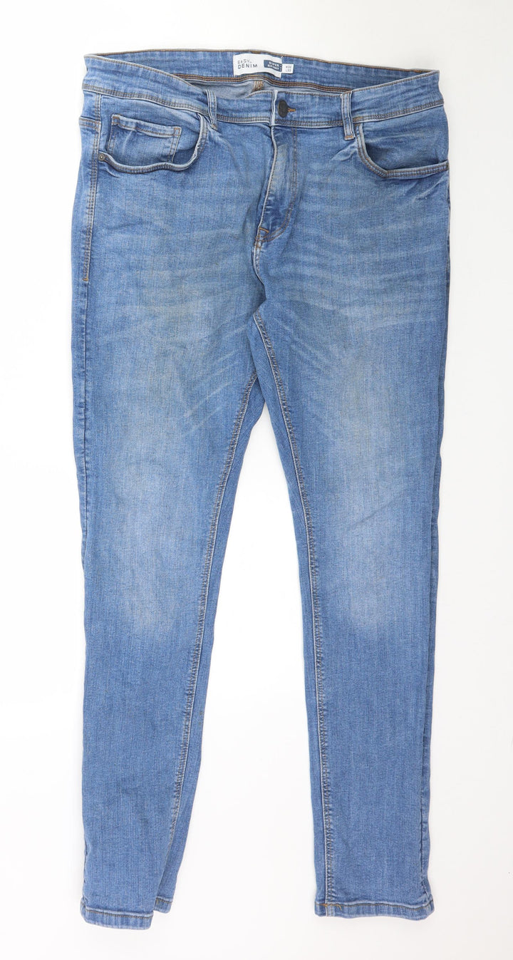 Matalan Womens Blue Denim Skinny Jeans Size 36 in L31 in