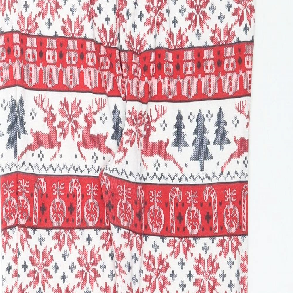 Primark Girls Red Fair Isle   Pyjama Pants Size 13-14 Years