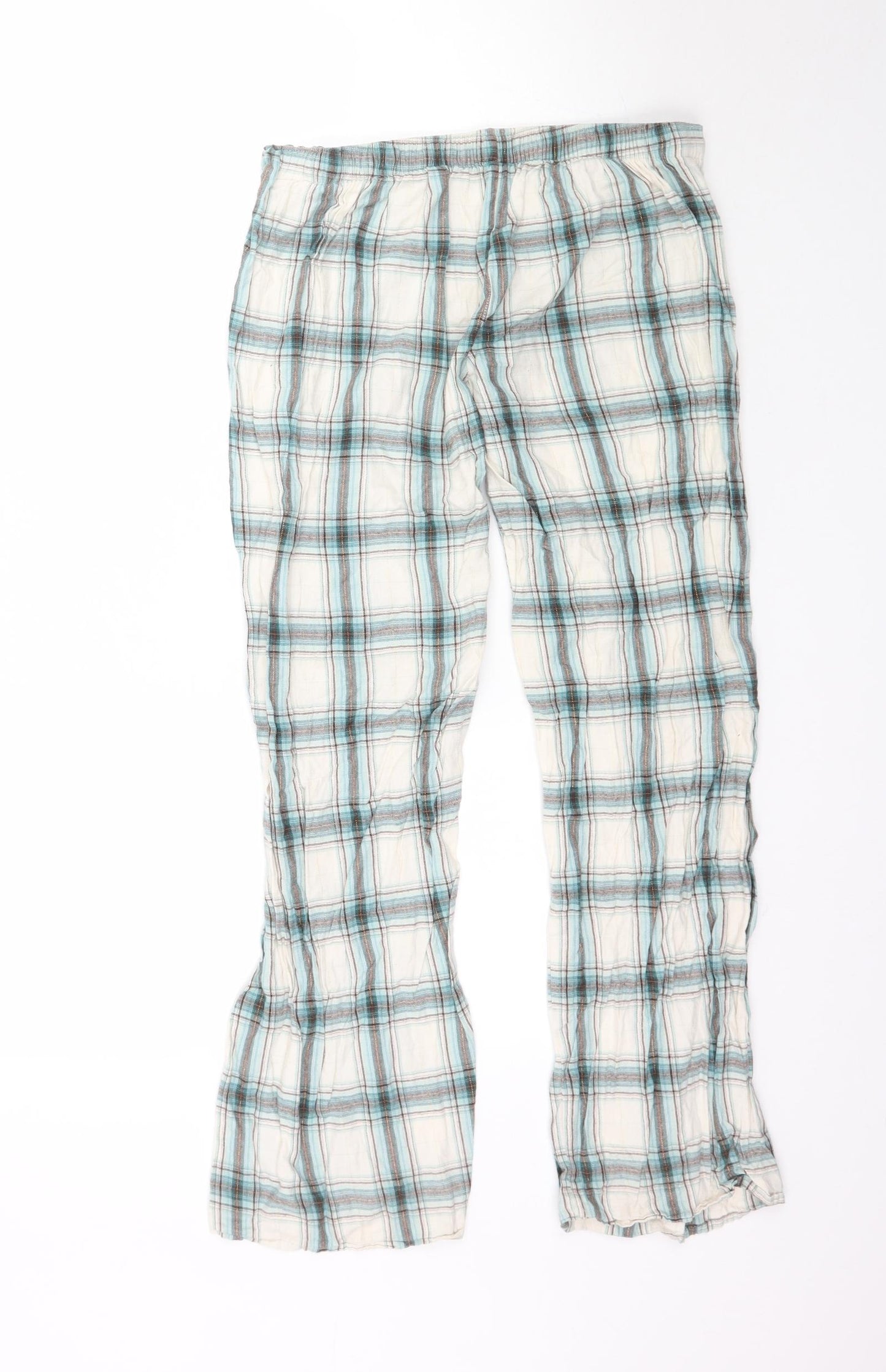 Marks and Spencer Womens Multicoloured Plaid   Pyjama Pants Size 8