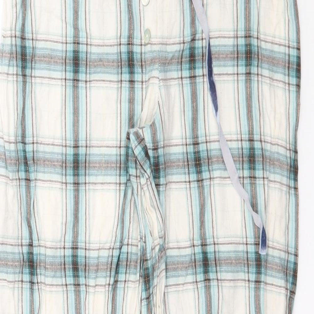 Marks and Spencer Womens Multicoloured Plaid   Pyjama Pants Size 8