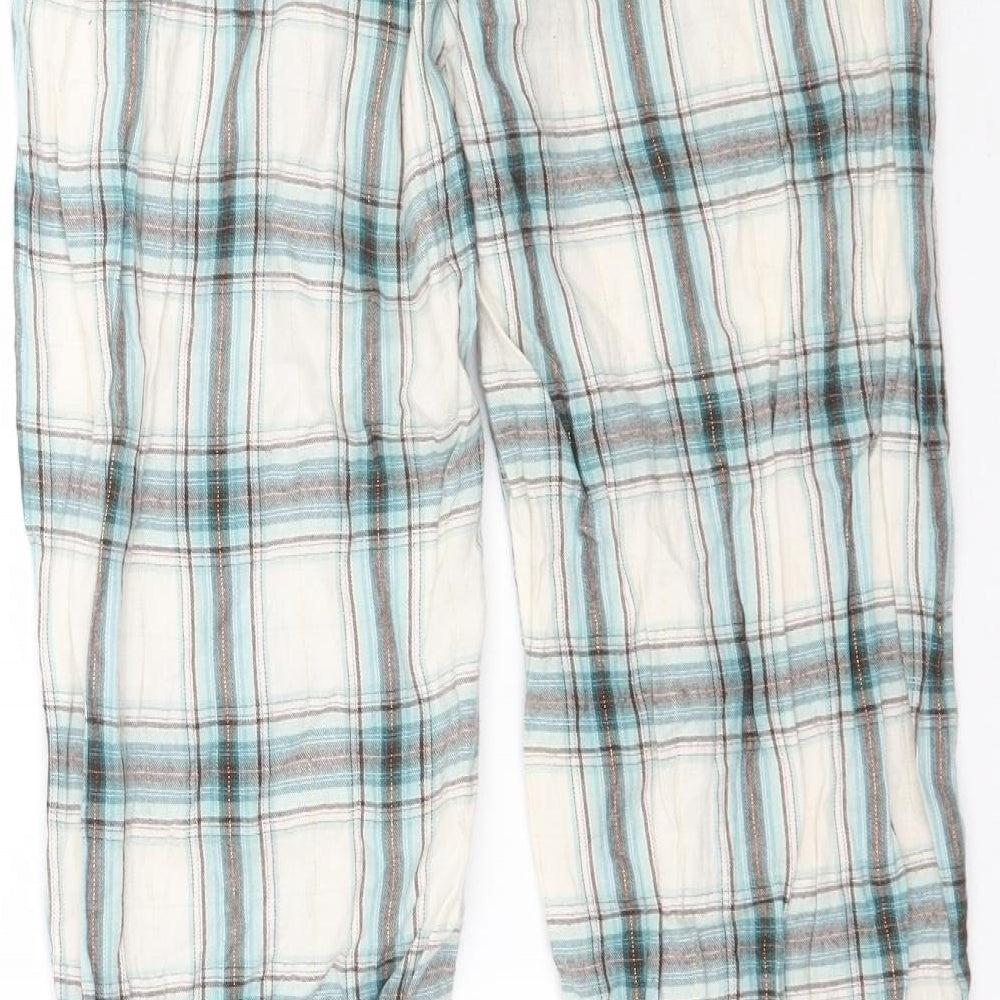 Marks and Spencer Womens Multicoloured Plaid   Pyjama Pants Size 8
