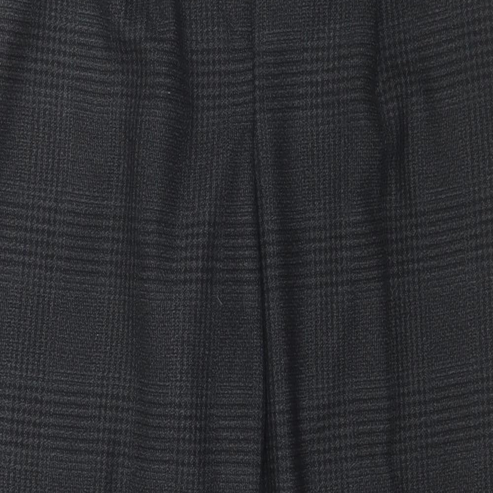 New Look Womens Grey Plaid  Trousers  Size 12 L30 in - Gingham