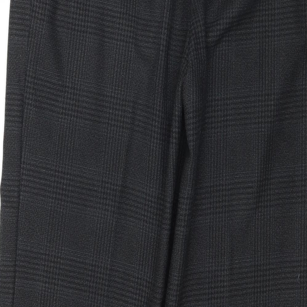 New Look Womens Grey Plaid  Trousers  Size 12 L30 in - Gingham