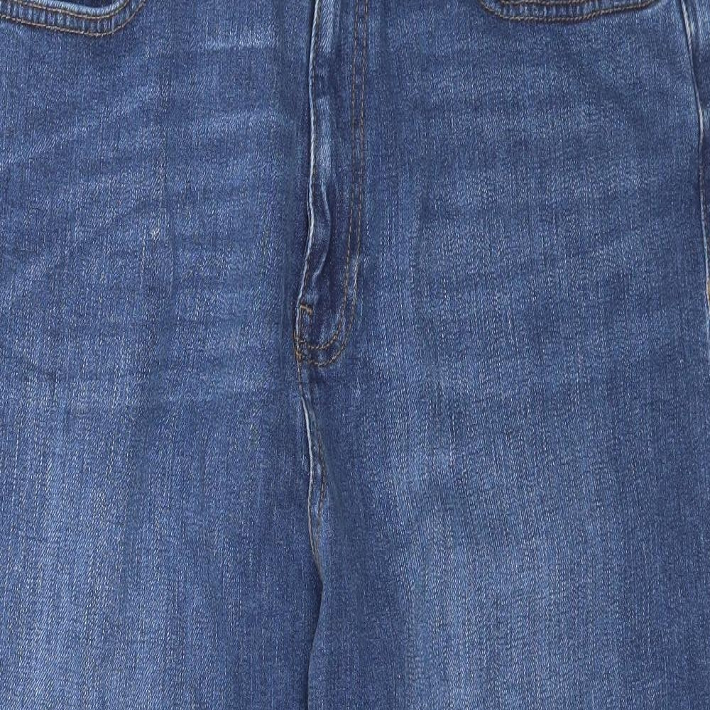 Fat Face Womens Blue  Denim Straight Jeans Size 14 L24 in