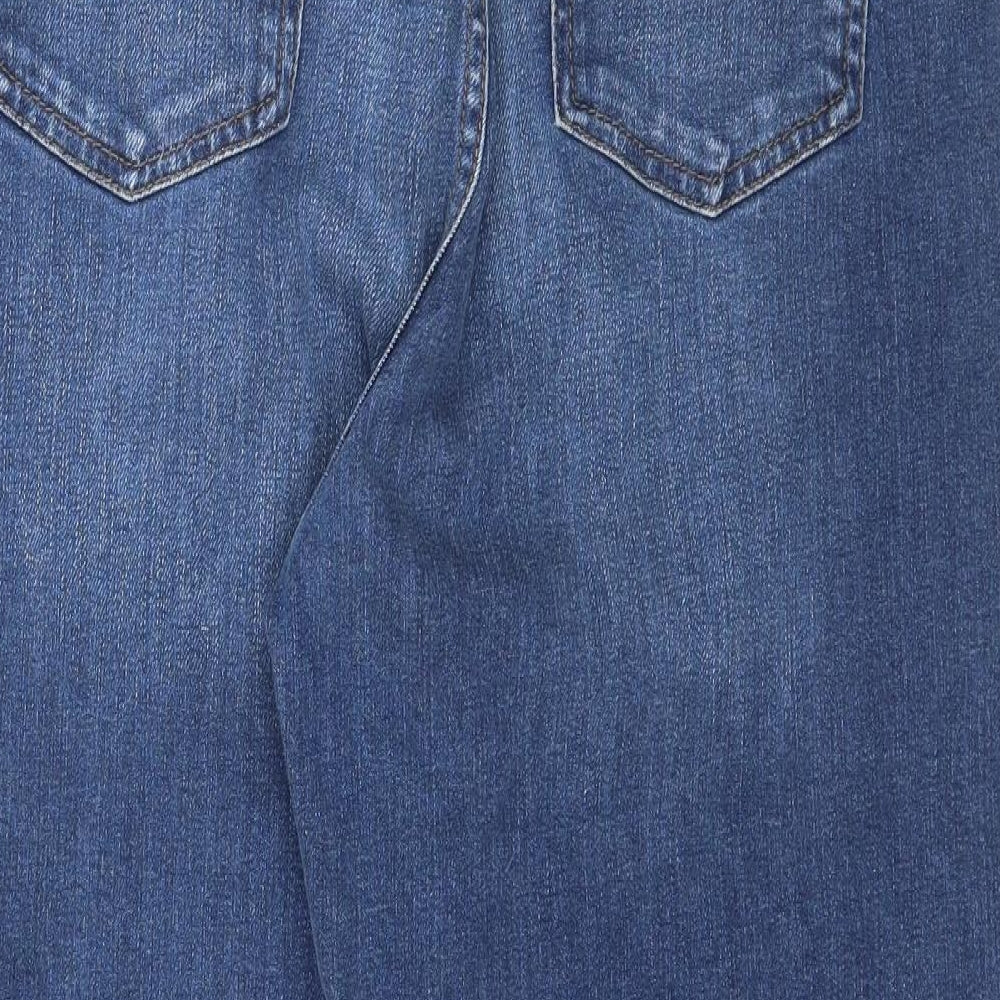 Fat Face Womens Blue  Denim Straight Jeans Size 14 L24 in