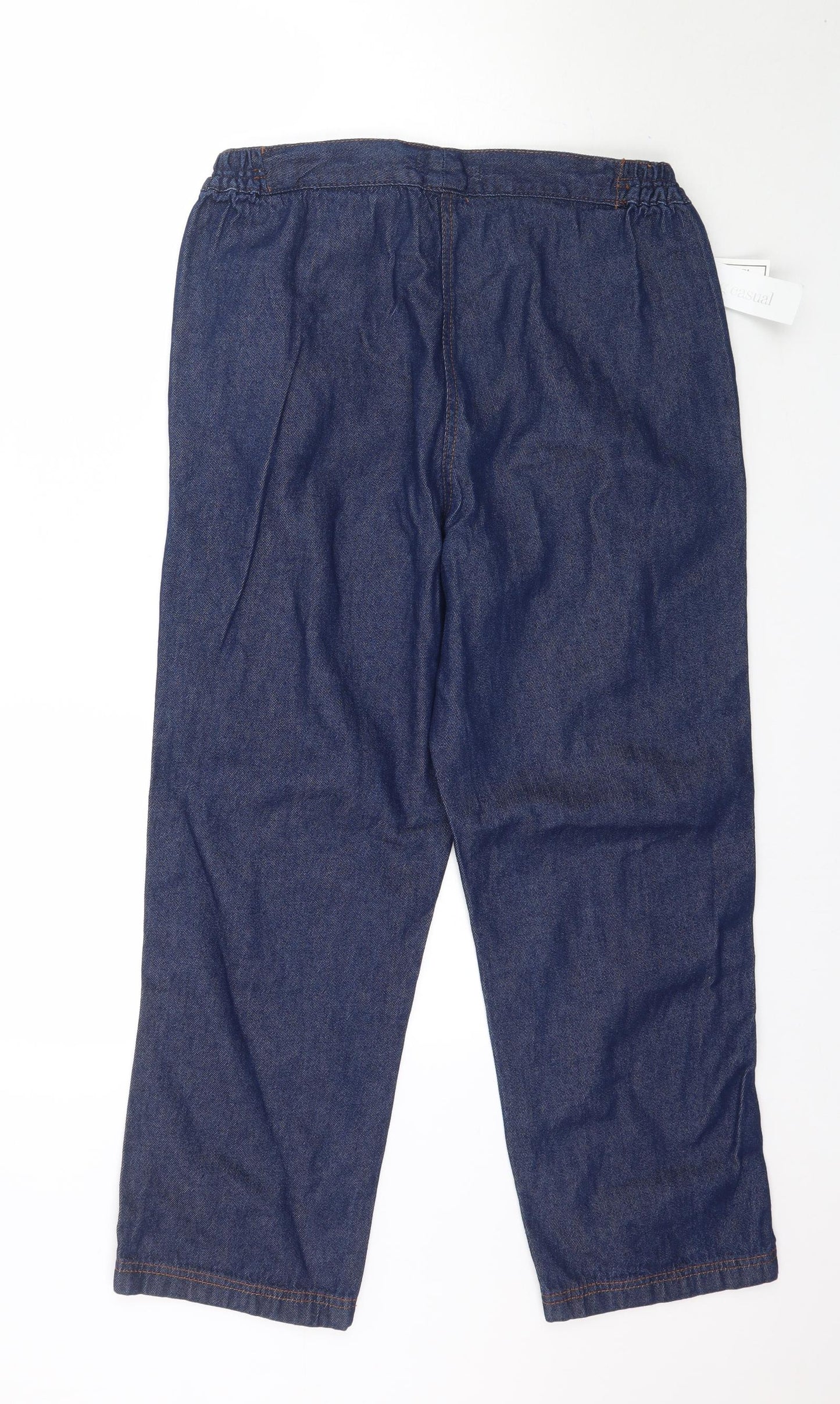 Being Casual Womens Blue  Denim Straight Jeans Size 12 L26 in