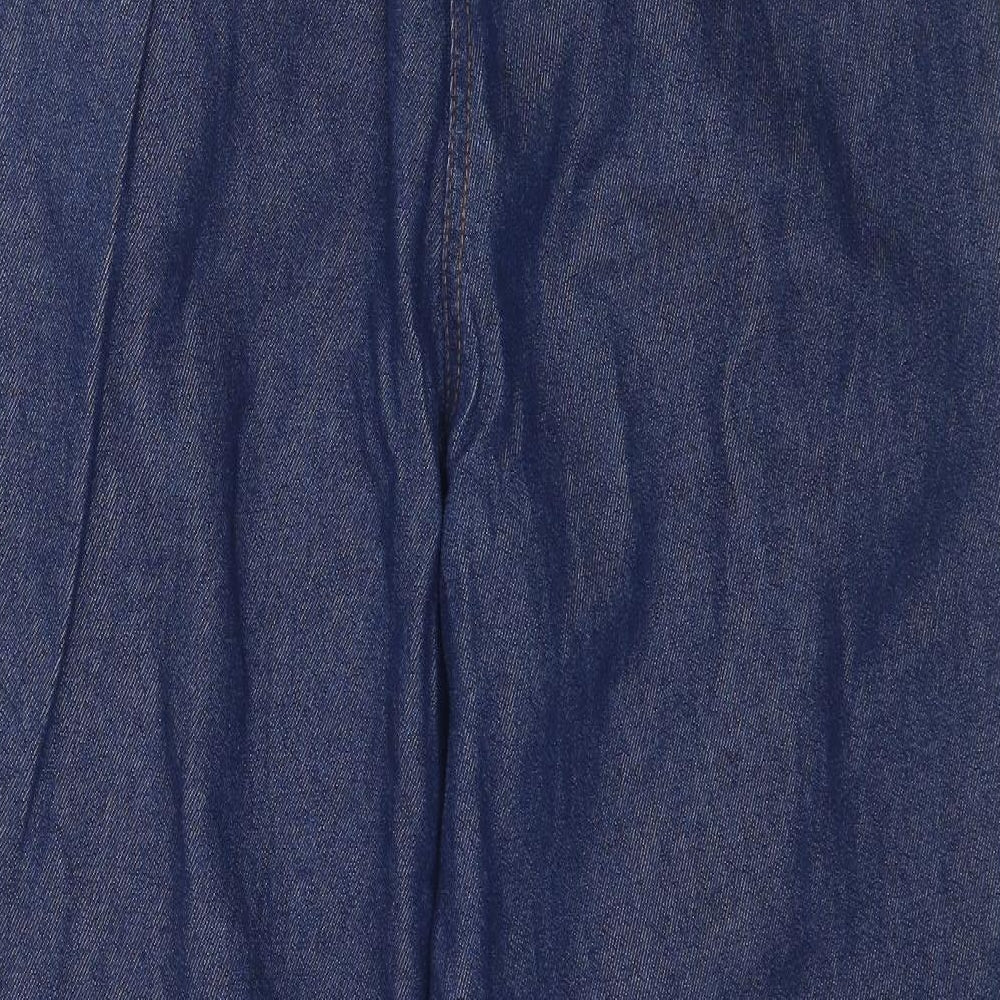 Being Casual Womens Blue  Denim Straight Jeans Size 12 L26 in