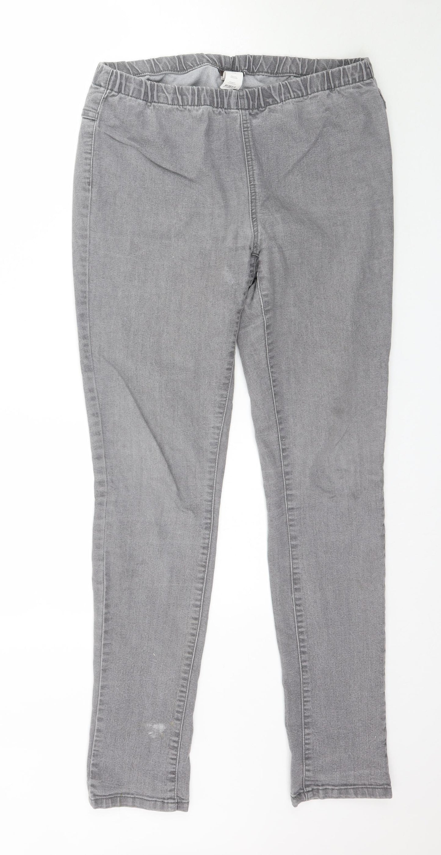 Pieces Womens Grey  Denim Jegging Jeans Size L L32 in