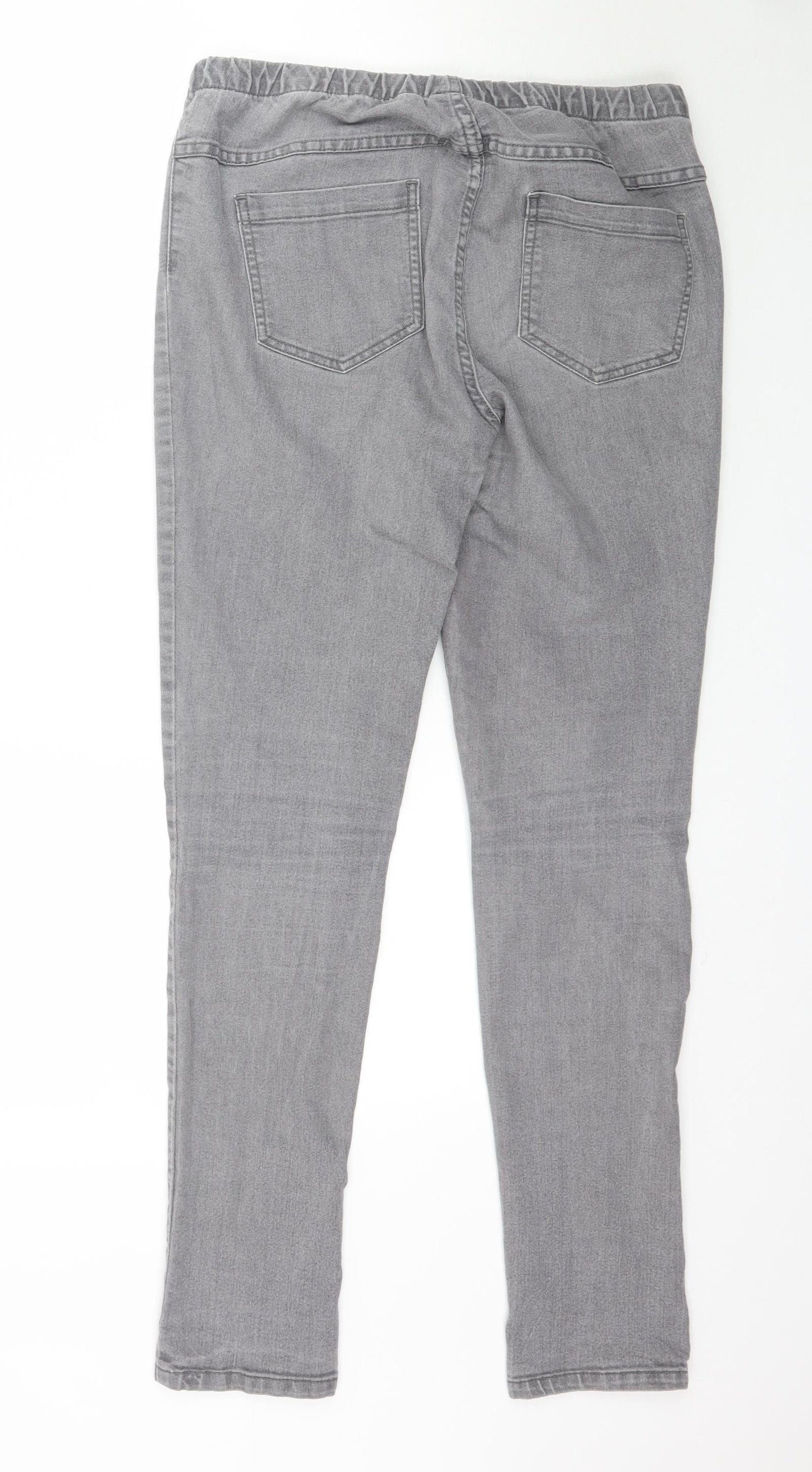 Pieces Womens Grey  Denim Jegging Jeans Size L L32 in