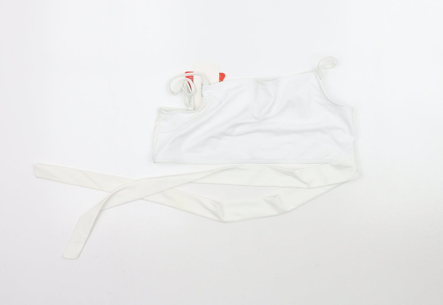 In the Style Womens White   Cropped Tank Size 14