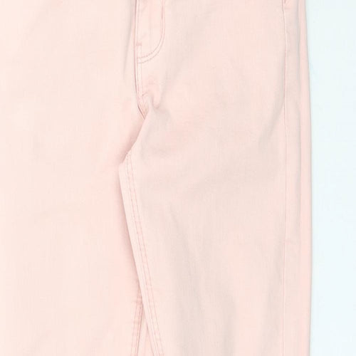 Denim Co. Womens Pink  Denim Skinny Jeans Size 4 L28 in