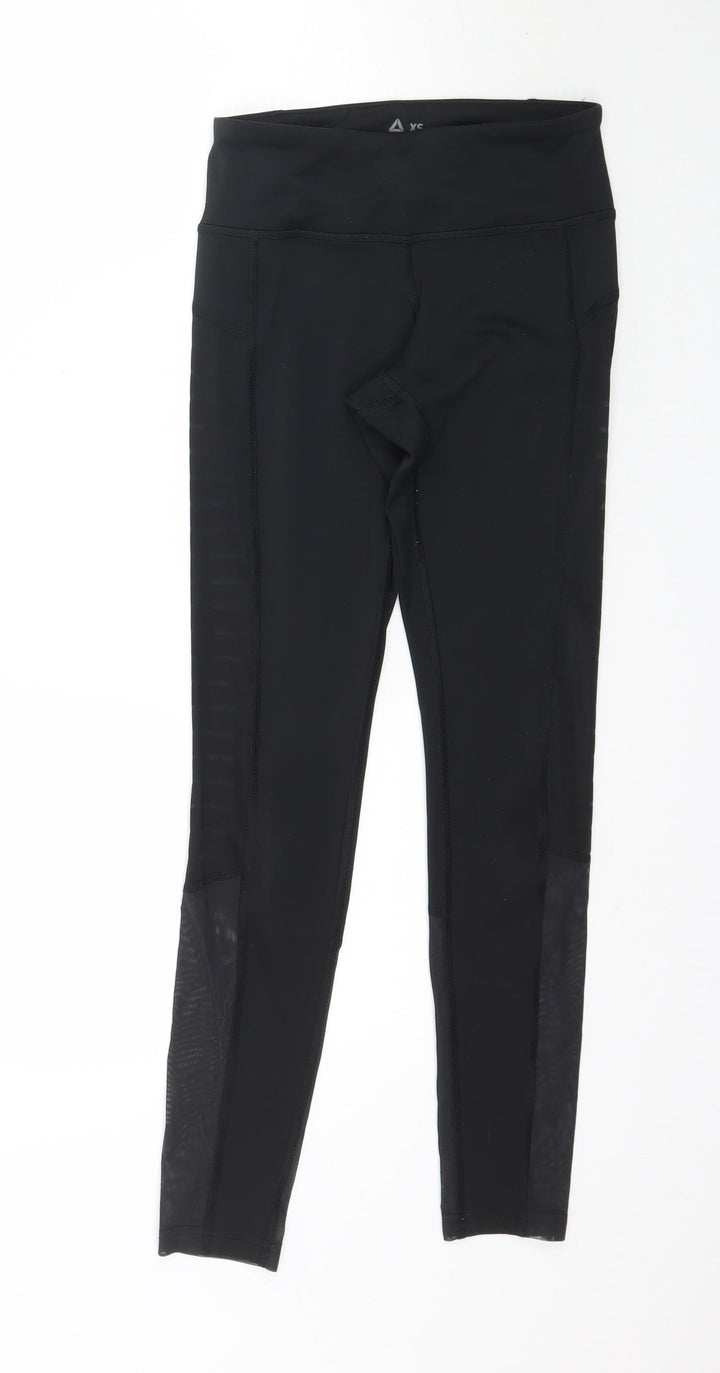 Reebok Womens Black Leggings Size XS L28 in - Sports