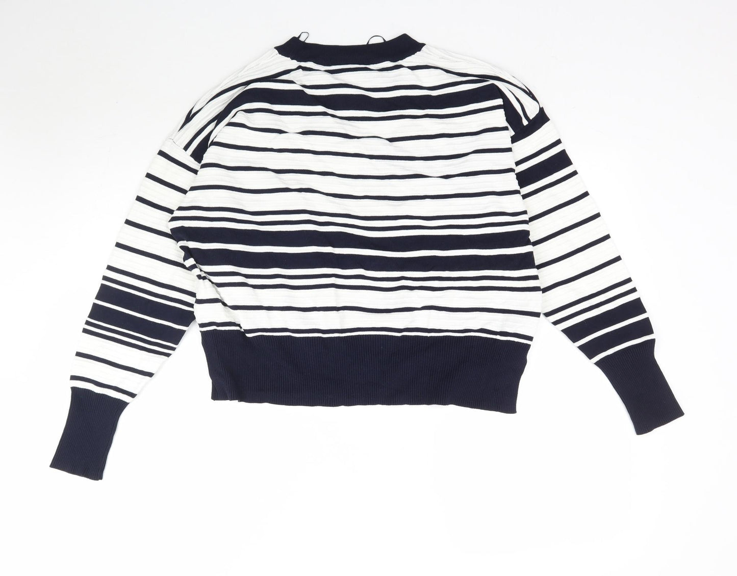 Topshop Womens Multicoloured Striped Knit Pullover Jumper Size 12