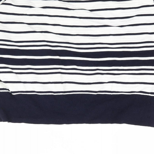 Topshop Womens Multicoloured Striped Knit Pullover Jumper Size 12