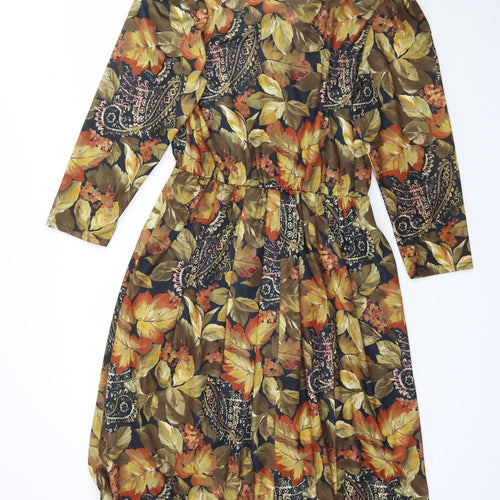 Fashion Extra Womens Multicoloured Floral  Fit & Flare  Size 16