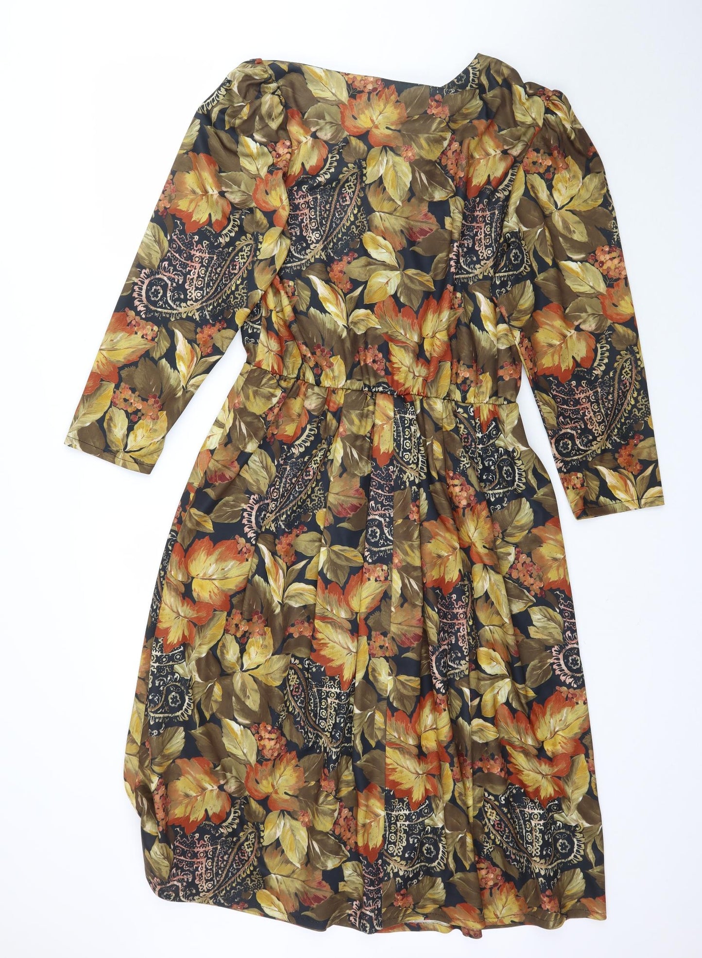 Fashion Extra Womens Multicoloured Floral  Fit & Flare  Size 16