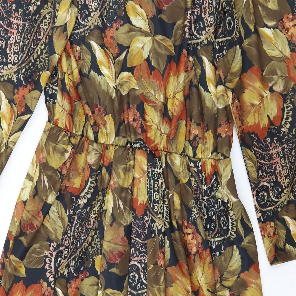 Fashion Extra Womens Multicoloured Floral  Fit & Flare  Size 16