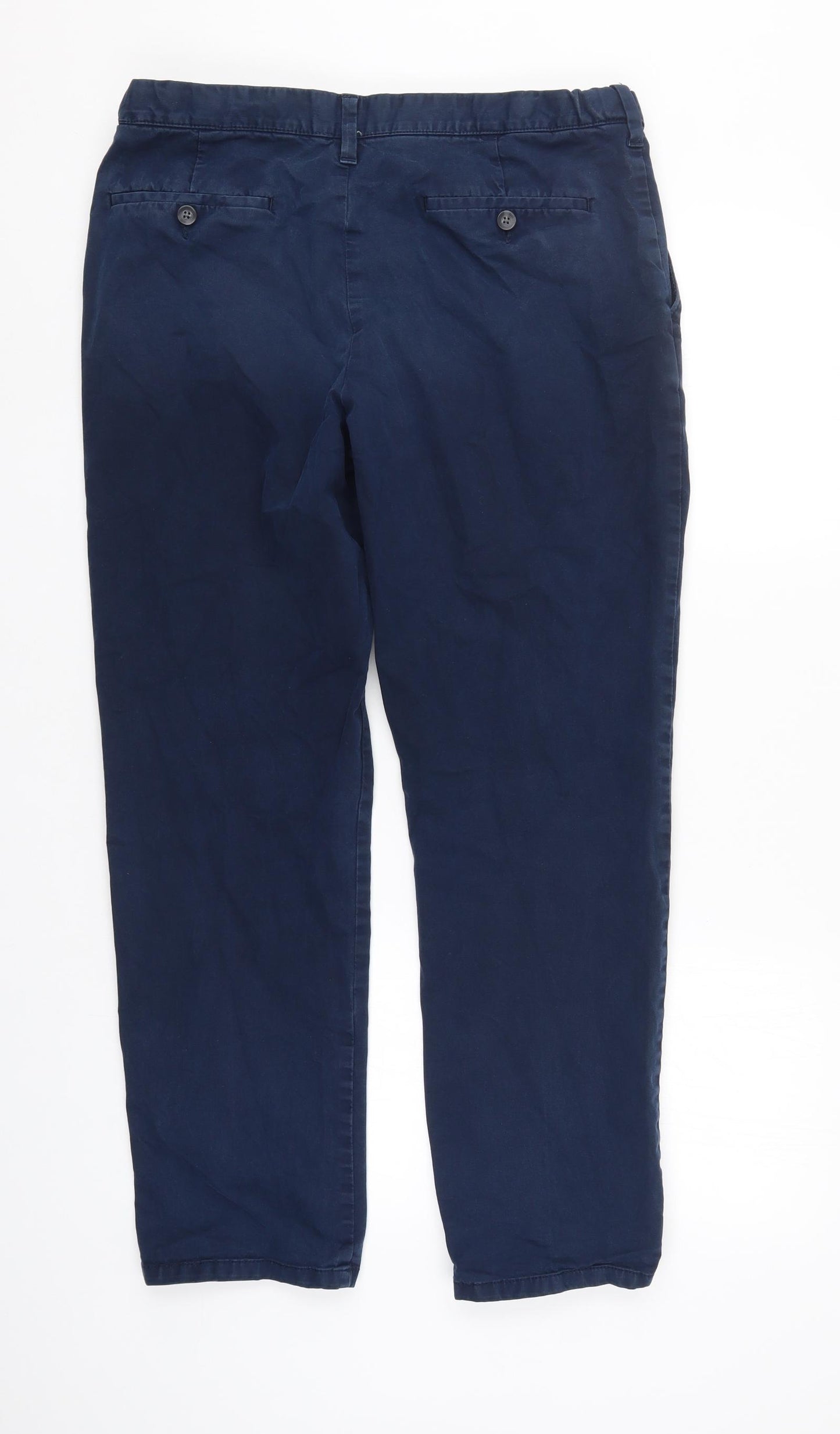 M&S Mens Blue   Chino Trousers Size 36 L31 in