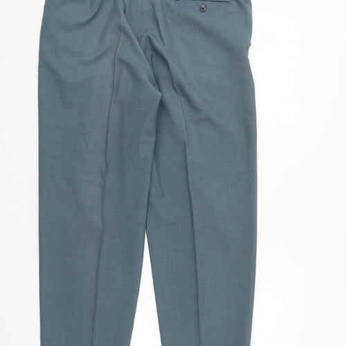 Marks & Spencer Mens Blue   Trousers  Size 36 L29 in