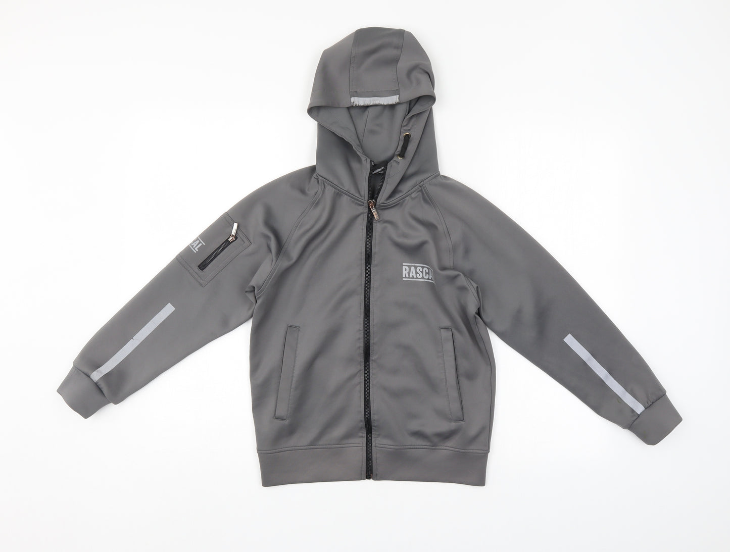 Rascal Boys Grey   Full Zip Hoodie