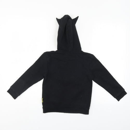 Batman Boys Black   Full Zip Hoodie Size 6-7 Years
