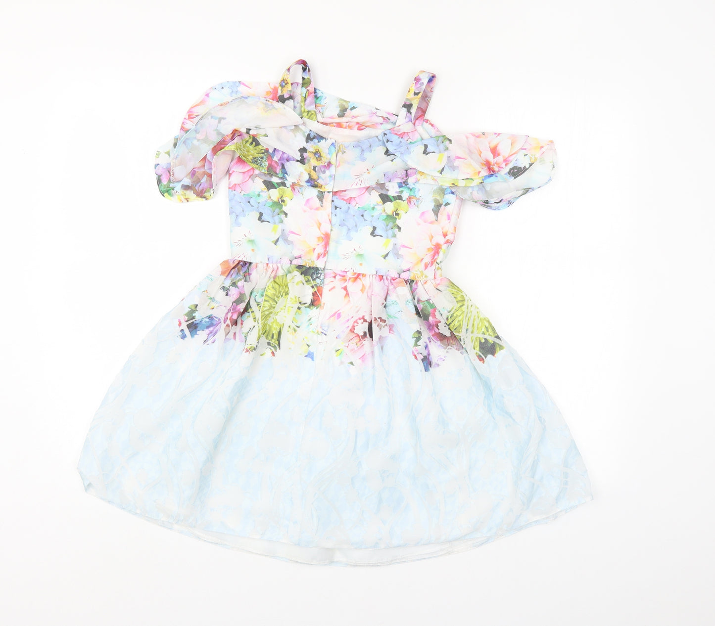 TU Girls Multicoloured Floral  A-Line  Size 8 Years