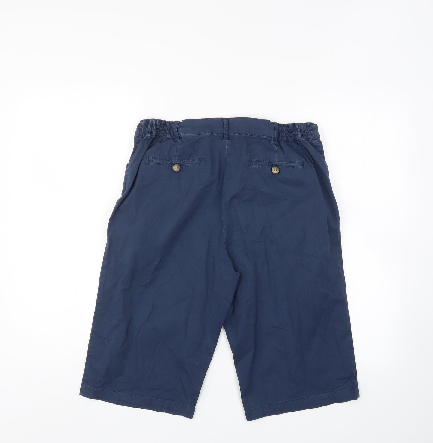 Cotton Traders Womens Blue   Chino Shorts Size 12