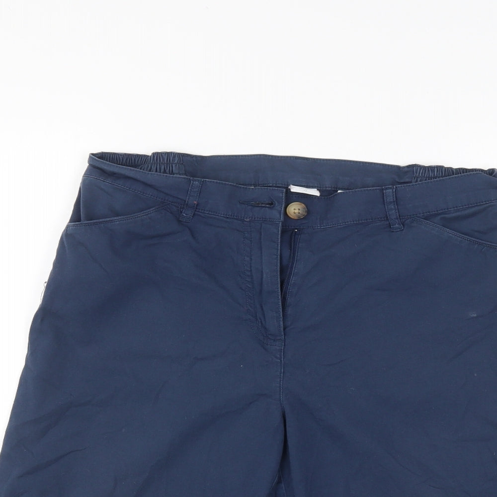 Cotton Traders Womens Blue   Chino Shorts Size 12