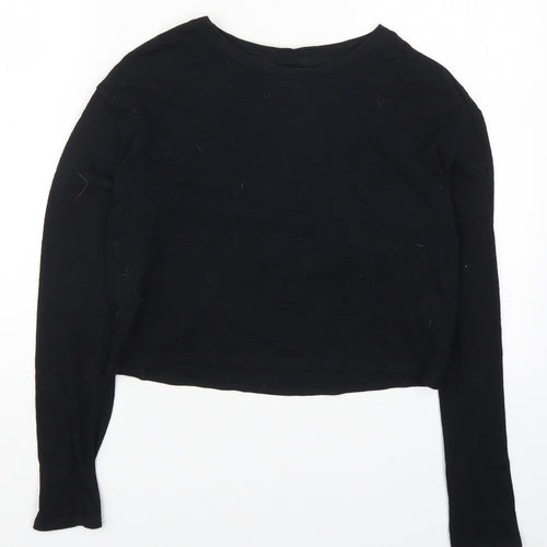 Topshop Womens Black   Basic T-Shirt Size 8