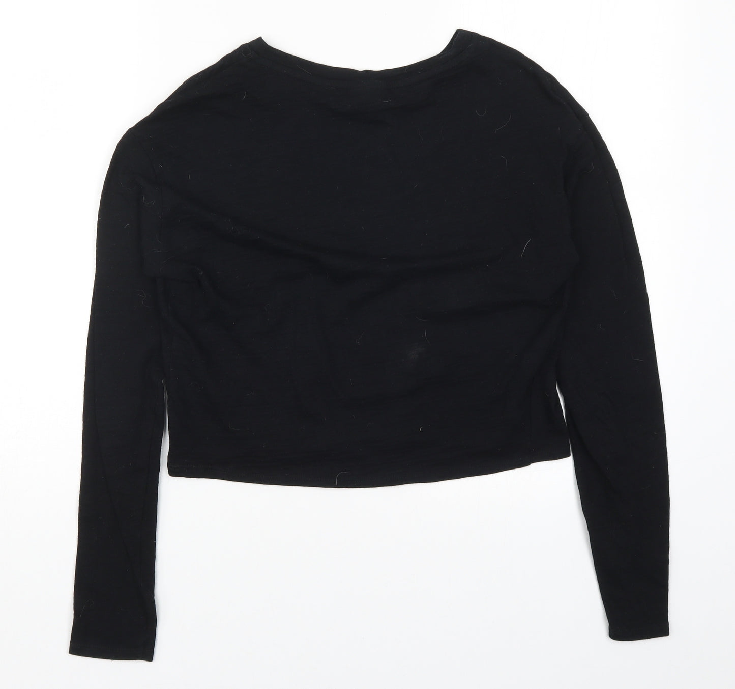 Topshop Womens Black   Basic T-Shirt Size 8