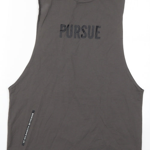 Pursue Fitness Mens Grey   Basic Tank Size L
