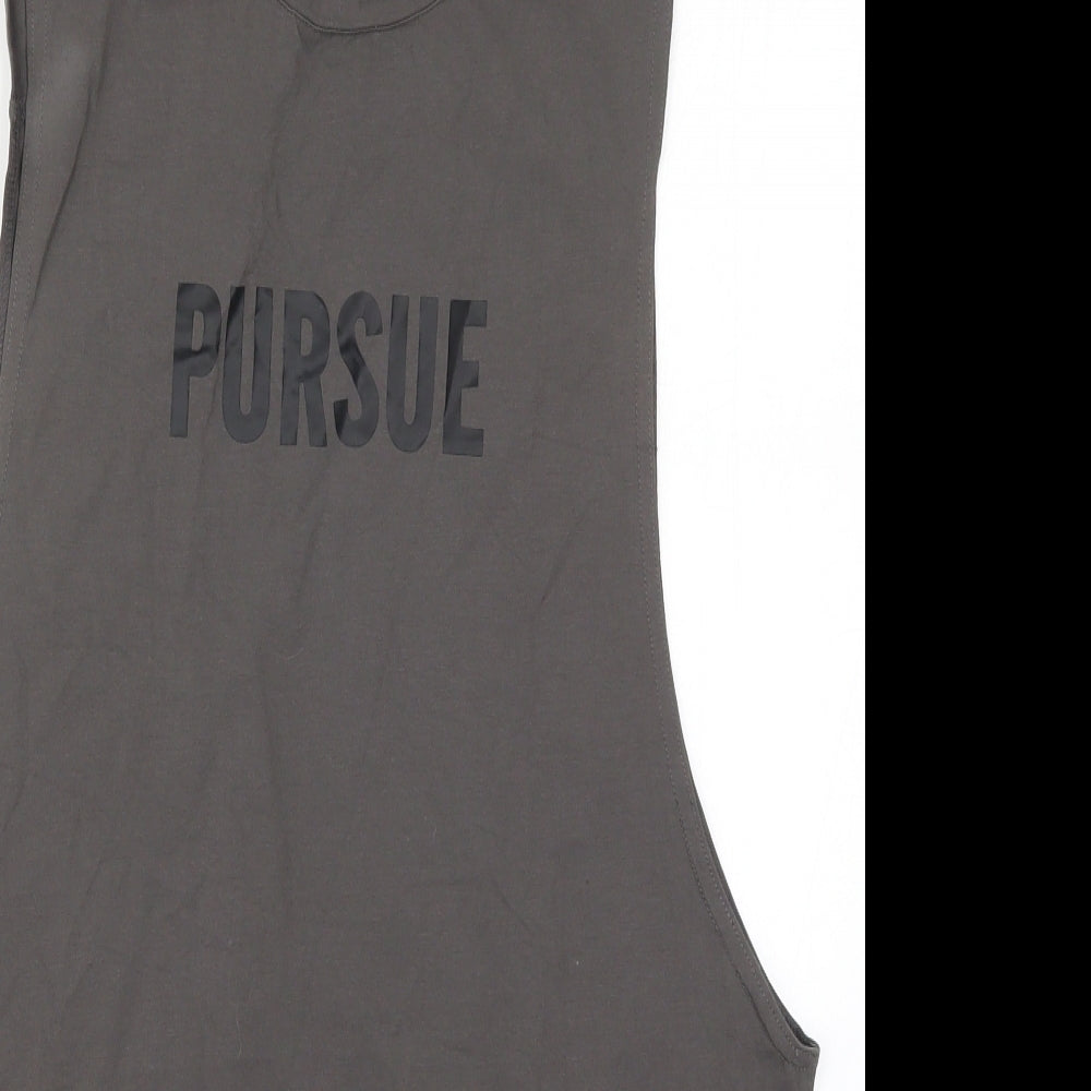 Pursue Fitness Mens Grey   Basic Tank Size L