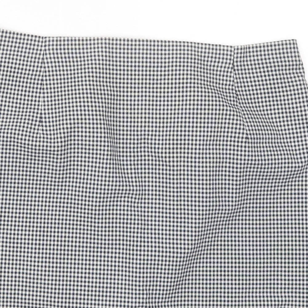 Marks and Spencer Womens Blue Check  Straight & Pencil Skirt Size 16  - Gingham