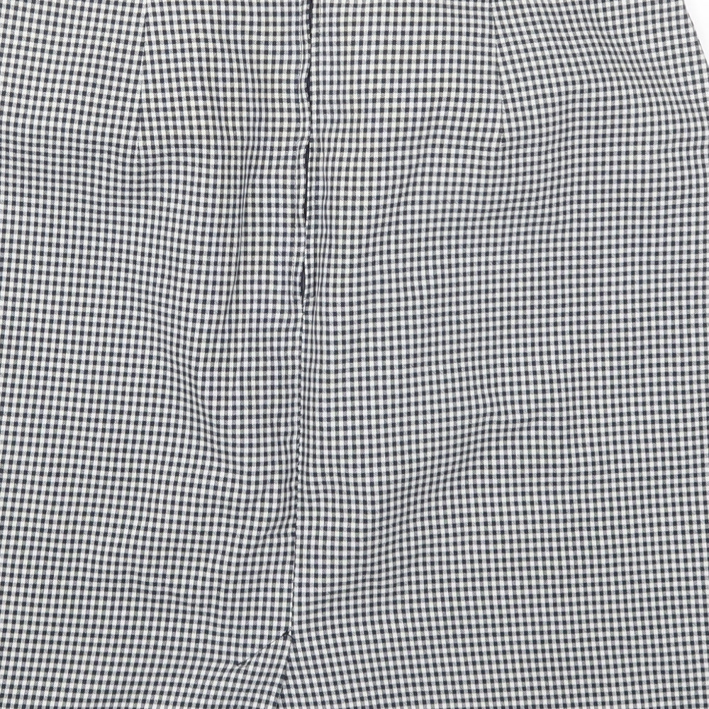Marks and Spencer Womens Blue Check  Straight & Pencil Skirt Size 16  - Gingham