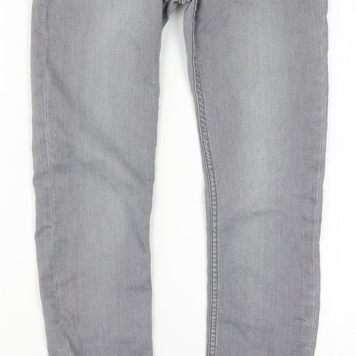 Preworn Mens Grey  Denim Skinny Jeans Size 24 in L28 in