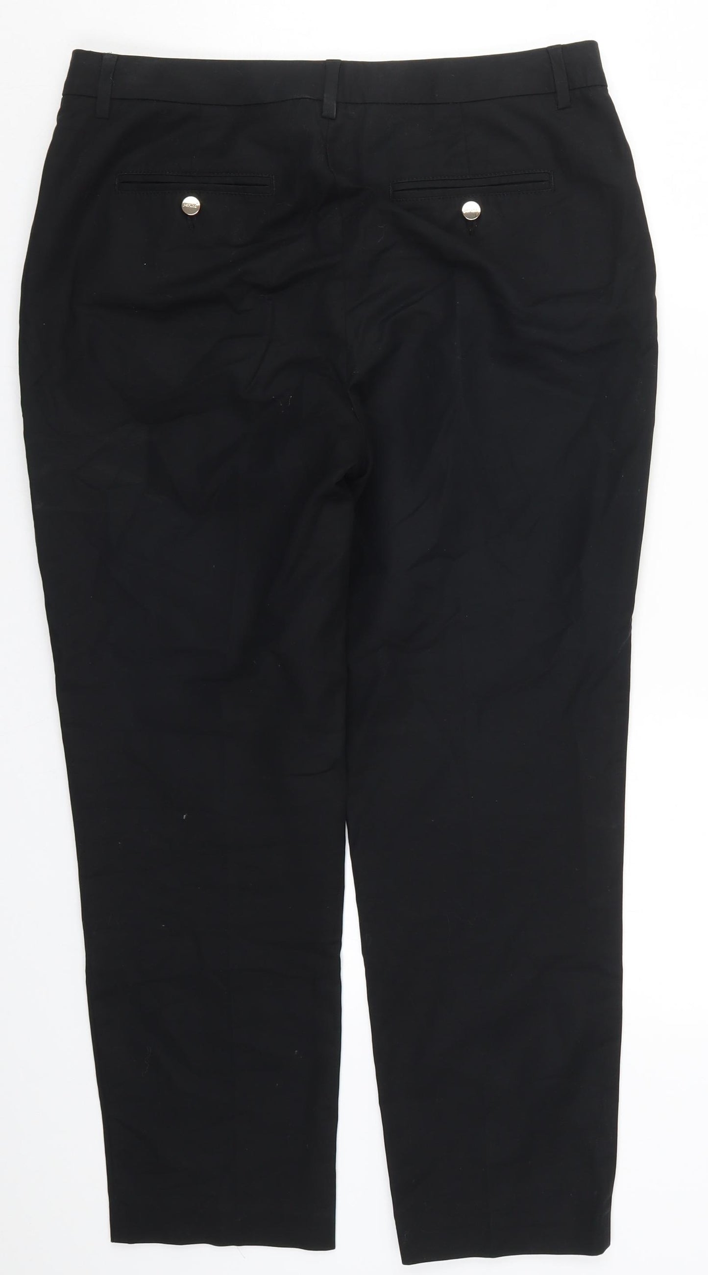Marks and Spencer Womens Black   Trousers  Size 12 L26 in