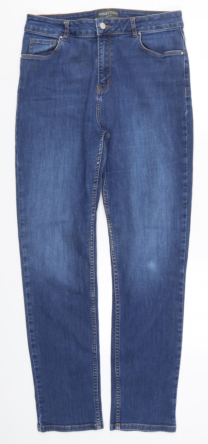 Ninety Six Womens Blue  Denim Skinny Jeans Size 26 L31 in