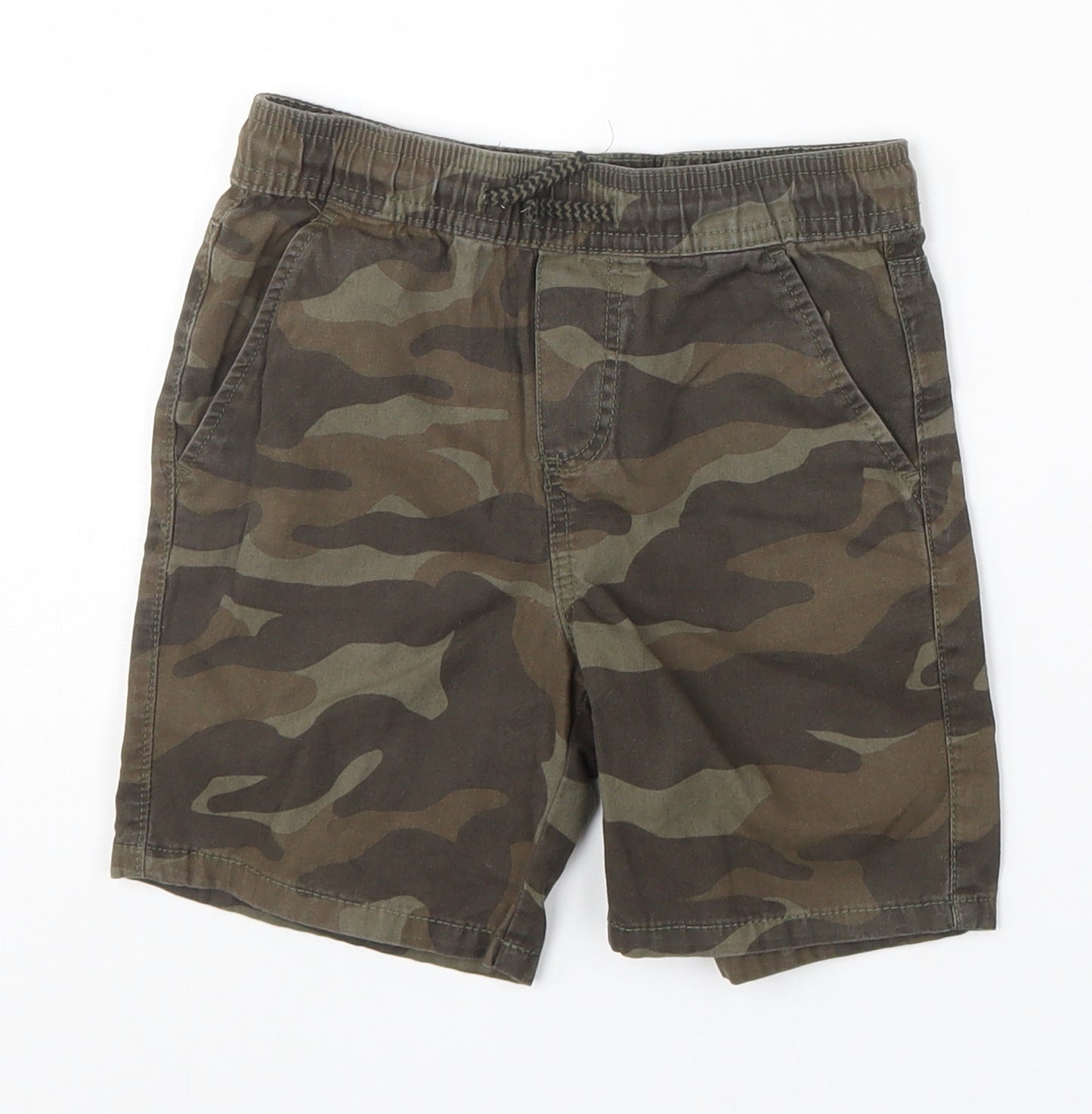 Denim Co Boys Green Camouflage  Bermuda Shorts Size 4-5 Years