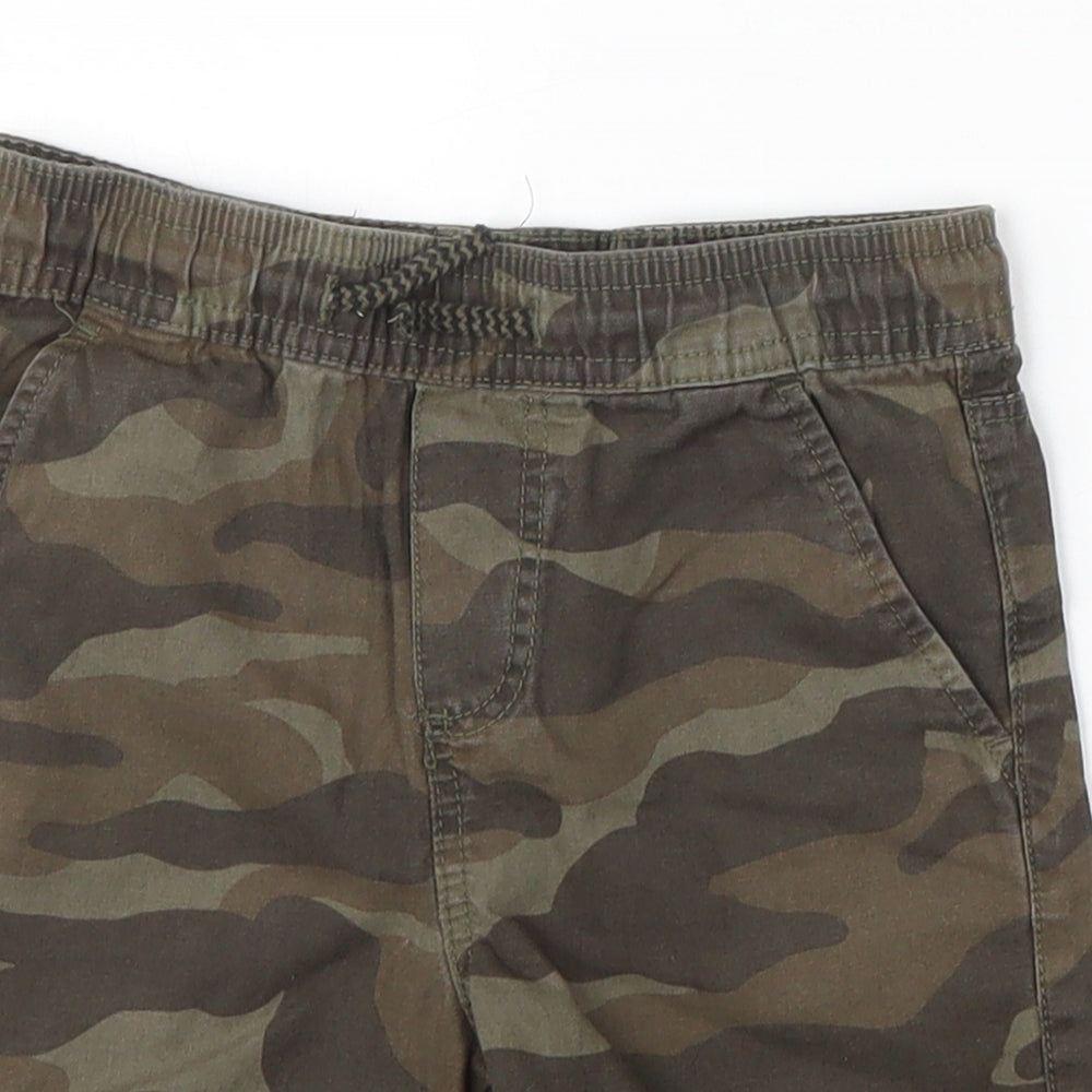 Denim Co Boys Green Camouflage  Bermuda Shorts Size 4-5 Years