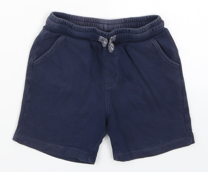 Matalan Boys Blue Sweat Shorts Size 4-5 Years