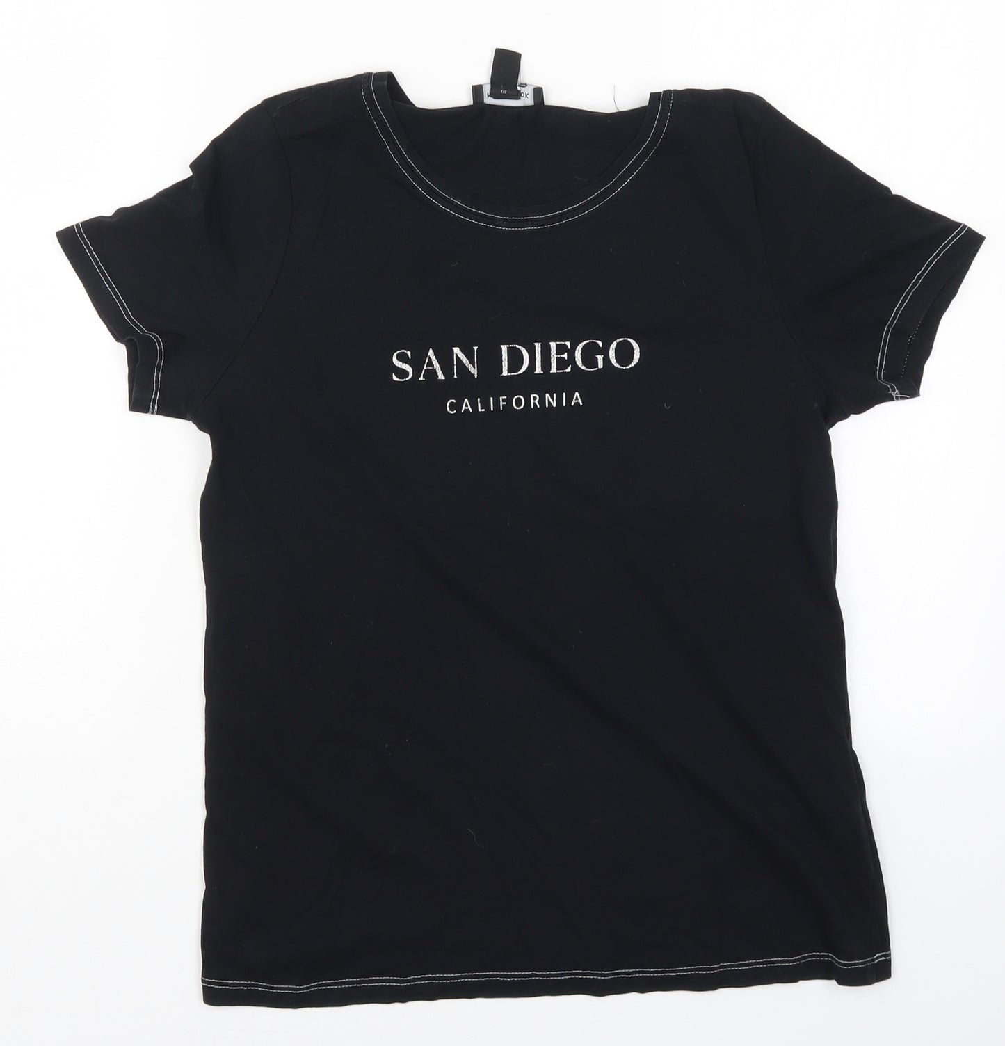 New Look Womens Black   Basic T-Shirt Size 12  - San Diego California