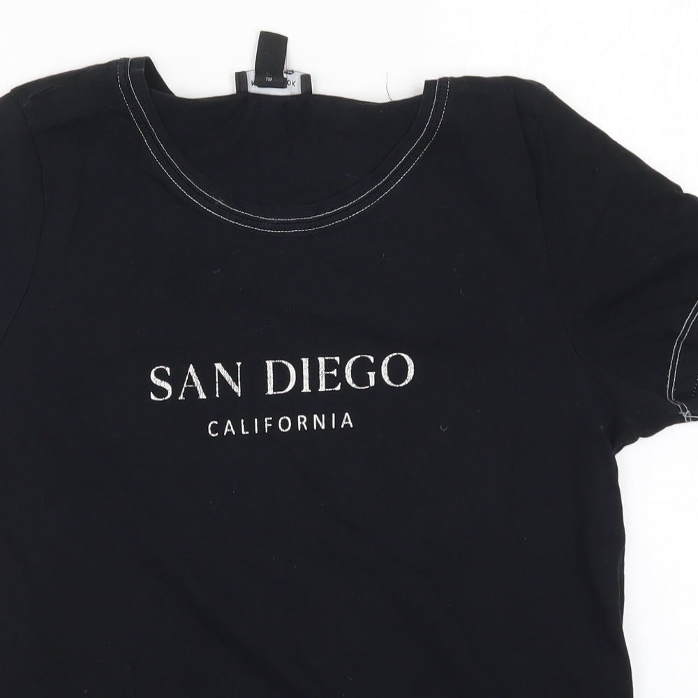 New Look Womens Black   Basic T-Shirt Size 12  - San Diego California