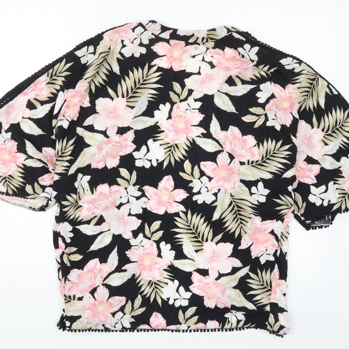 New Look Womens Pink Floral  Jacket  Size 8
