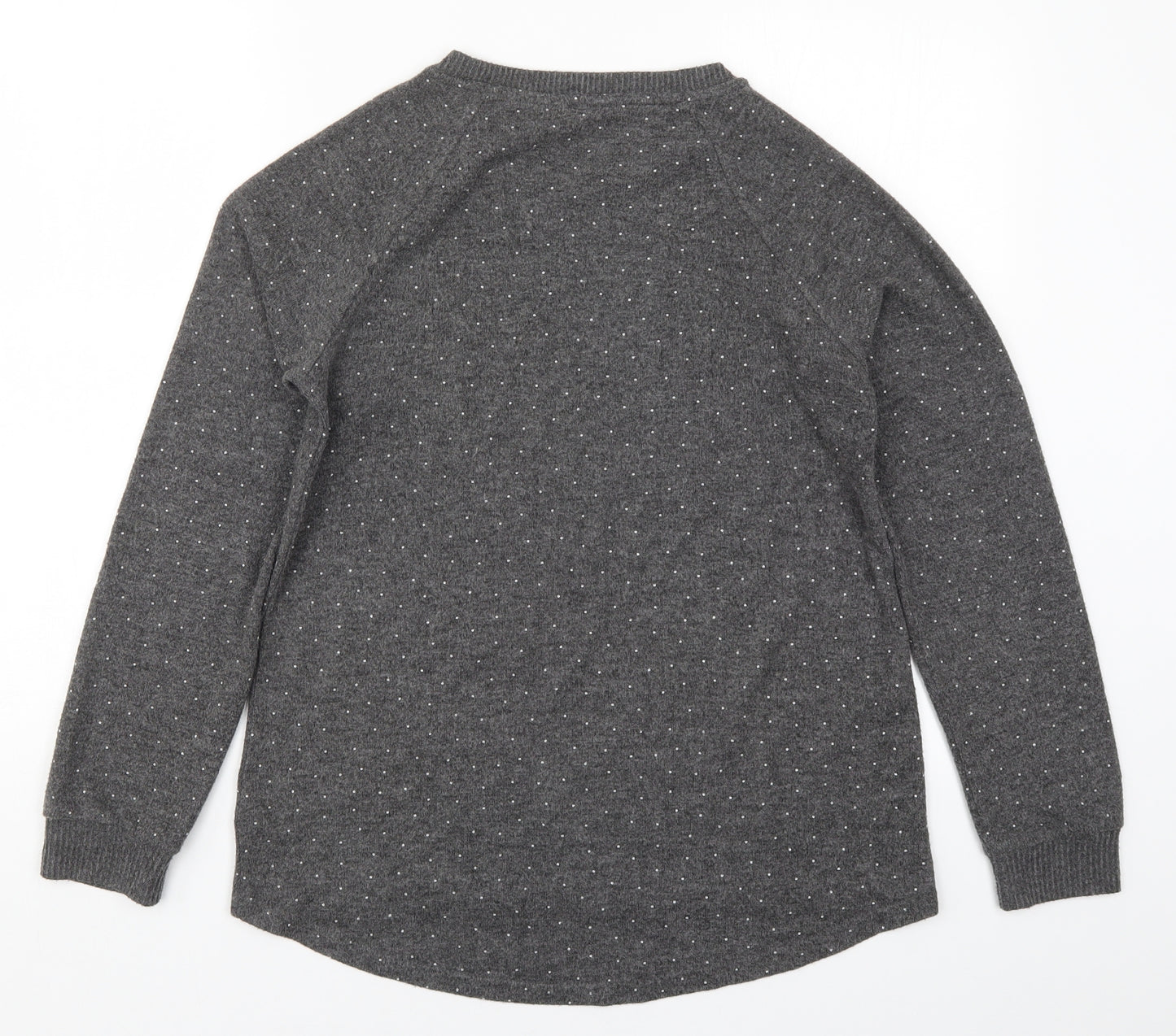 Primark Womens Grey Polka Dot  Top Pyjama Top Size 6