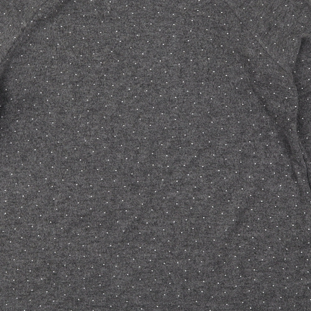 Primark Womens Grey Polka Dot  Top Pyjama Top Size 6