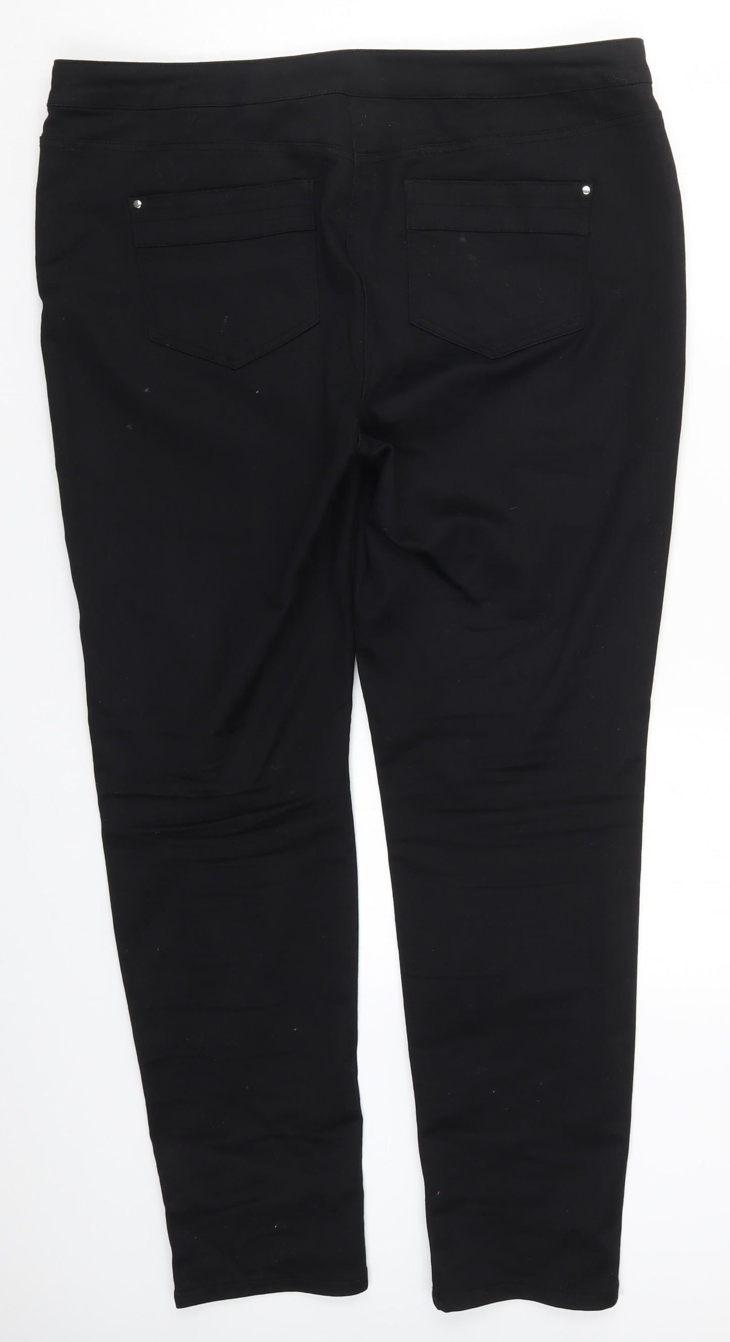 Wallis Womens Black  Denim Skinny Jeans Size 18 L30 in