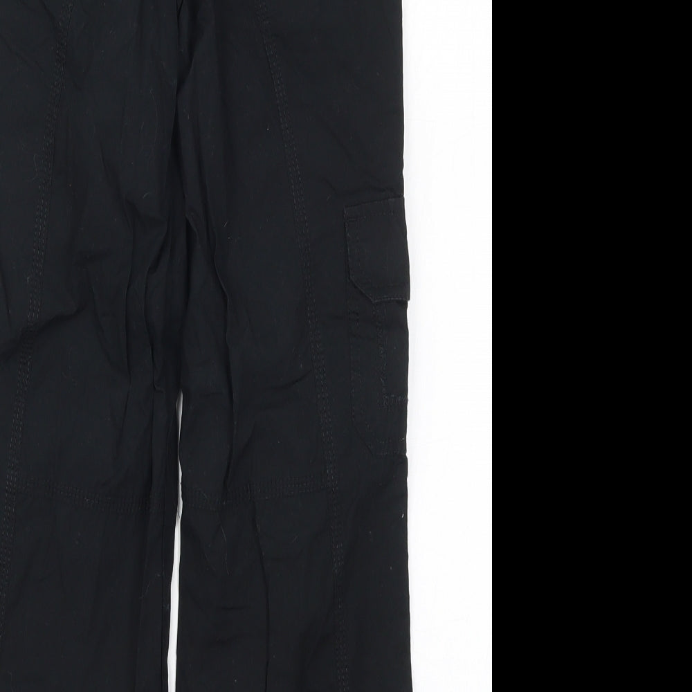 Cherokee Girls Black Floral  Cargo Trousers Size 8-9 Years
